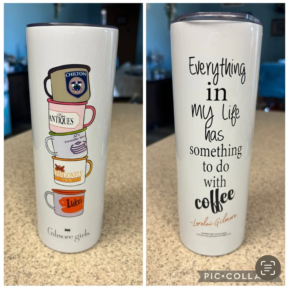 Gilmore Girls Coffee Tumbler with Quotes - Picture 1 of 2